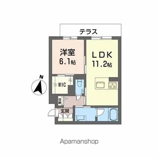 仮)シャーメゾン東大利1丁目【1階】の間取り