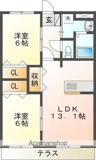 シャングリラⅢ【1階】の間取り