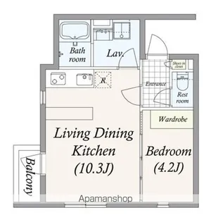 GRAN PASEO 池尻大橋【2階】の間取り