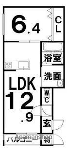仮)西23南1AP【1階】の間取り