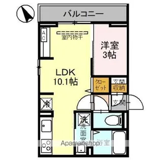 NOBLE PALECE北浦和【3階】の間取り