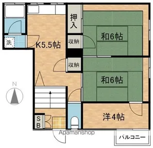 コーポ興和館【B号室】の間取り