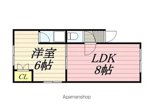 豊泉ハウス【1号室】の間取り