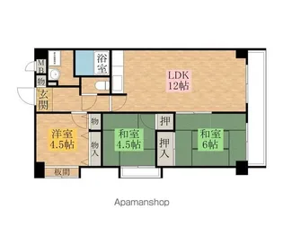 ル・ミュー貝塚【7階】の間取り