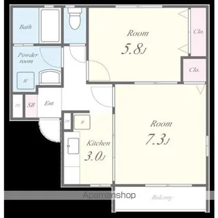リーフレジデンス 西館【2階】の間取り
