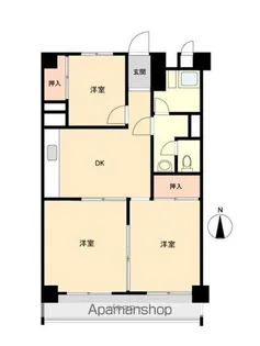 山王台マンション【2階】の間取り