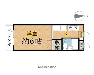 シャーリーハイツ【201号室】の間取り