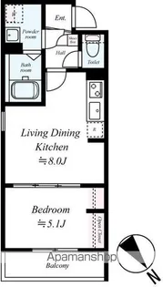 GRADUS実籾【1階】の間取り