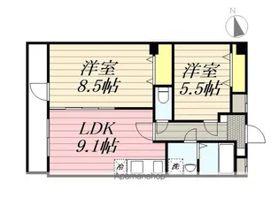 ベルオーブ大久保【3階】の間取り