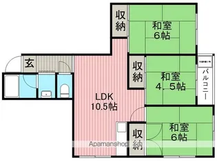 メゾンフジイ【2階】の間取り