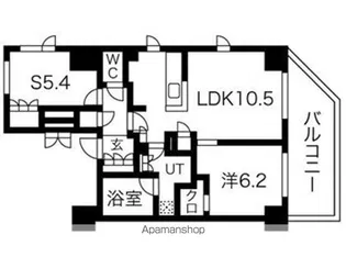 シーズンフラッツ上野御徒町【12階】の間取り