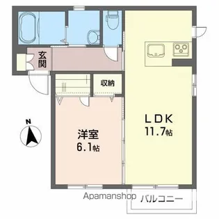 シャーメゾンSKY【202号室】の間取り