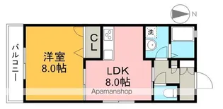 メゾンEYE D棟【2階】の間取り