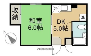 オオイシビル【302号室】の間取り