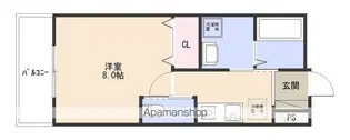 アミティエ野洲Ⅱ【2階】の間取り