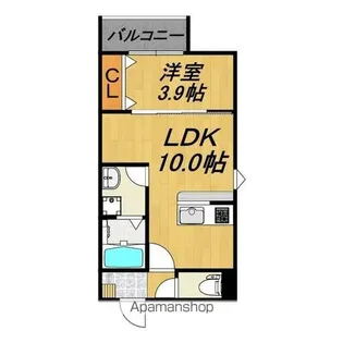 LECOCON岩倉Ⅴ【1階】の間取り