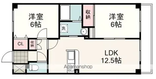 TREASURE鷹匠【202号室】の間取り