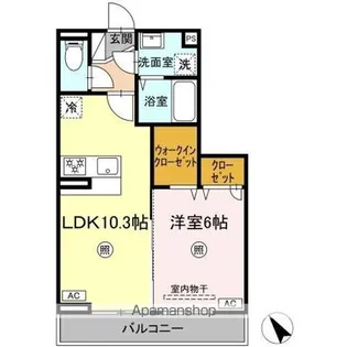 DーROOM柊【2階】の間取り