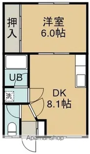コーポ花園(コーポハナゾノ)【203号室】の間取り