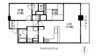 ザ・草津タワー【2402号室】の間取り