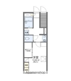 レオパレスエクセレント鹿嶋B【2階】の間取り