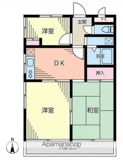 メゾン六ッ川【2階】の間取り