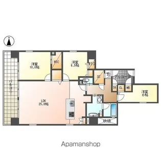 M’S ARK HISAYA−ODORI【12階】の間取り