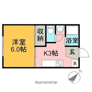 ハポネス【108号室】の間取り