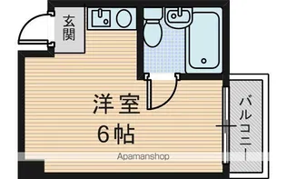 淡路メゾンフラワー【3階】の間取り