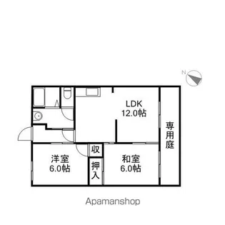 アネックスモリヤマC棟【202号室】の間取り