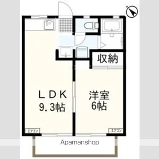 パナハイツT&K B【103号室】の間取り