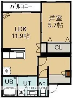 INFINITY松陰町(インフィニティマツカゲチョウ)【104号室】の間取り