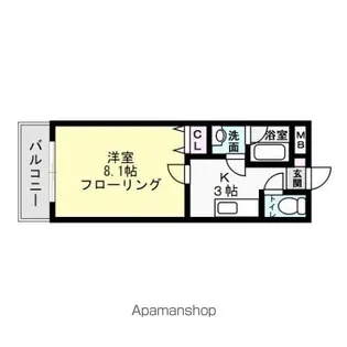 B&L天神【7階】の間取り
