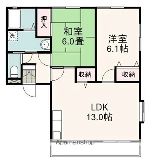 フォレスト古庄A棟【2階】の間取り