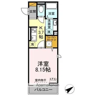 エスペランサ八幡宿【1階】の間取り