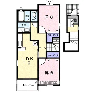 ゼフィロス【2階】の間取り