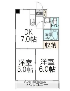 ラ・ブランシュ【3階】の間取り