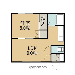 SGB緑町【201号室】の間取り