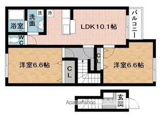 サンルーラル Ⅱ【2階】の間取り