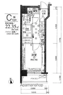 パレステュディオ御茶ノ水駿河台弐番館【3階】の間取り