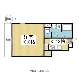 セミデタッチドハウス志津川【105.号室】の間取り