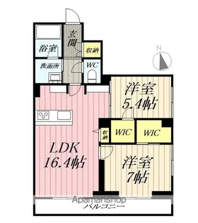 埼玉県三郷市早稲田1丁目【マンション】の間取り