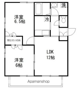 パルティール藤 弐番館【1階】の間取り