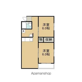 グリーンパレス【305号室】の間取り