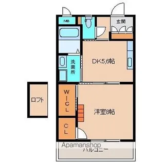 ラ フォルテ野中【2階】の間取り