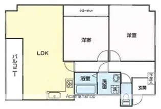 ボヌール長淵【3階】の間取り