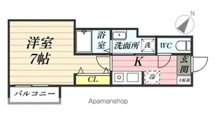 TIERRA APARTMENT【1階】の間取り
