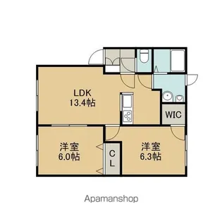 OPUS【101号室】の間取り