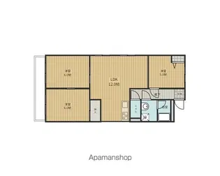 グリーンハイツ多治見【4階】の間取り
