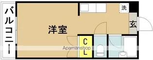 ビックバーンズマンションサンコート神宮東【8階】の間取り